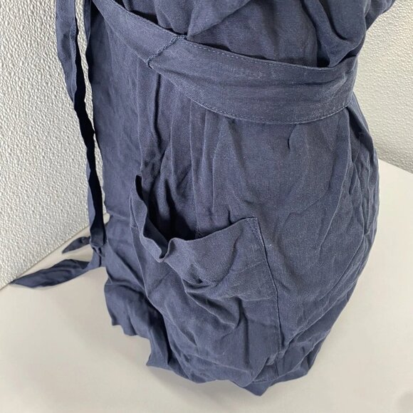 NEW SPLENDID Women's Alessi Short Collared Romper Size S Navy Blue - Picture 8 of 13